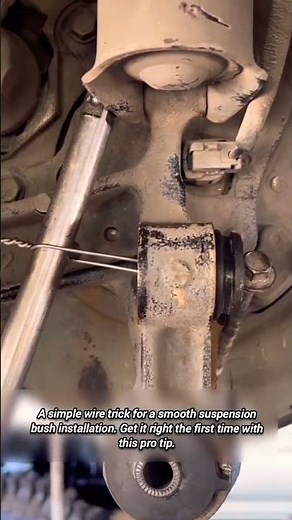 The simplest trick to installing a suspension bush easily.