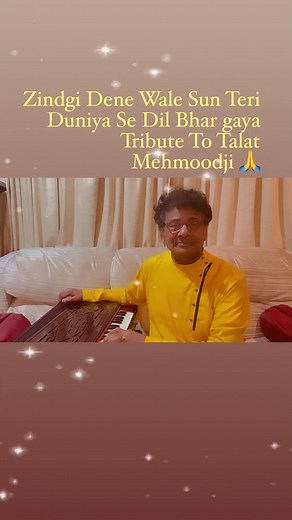 Zindgi Dene Wale Sun Teri Duniya Se Dil Bhar gaya Tribute To Talat Mehmoodji  | Chandan Modi | Facebook