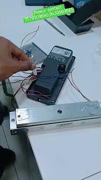 Matrix Cosec Attendance Device With Door Lock Access Connectivity. #matrix #matrixcomsec #doorlock