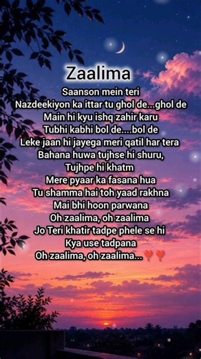 Zaalima ❤️ Best Hindi Lyrics | Arijit Singh | Lyrics✨ Heart Touching Lyrics | Slowed Vibes#shorts