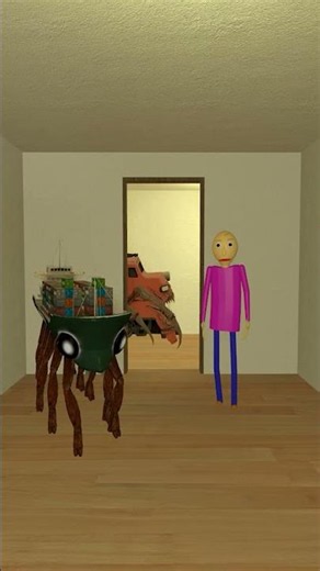 Can Pink Baldi and Crabtanic Hide From Nextbots Pou Bou, Car Eater Train Mr Sun Mustard - Gmod