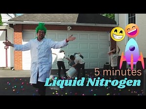Science Experiments for kids 5 min Liquid nitrogen with Dr. Shnitzel's Wacky Science