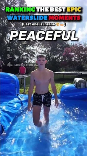 Ranking 4 Water Slides That Look IMPOSSIBLE! 😱🌊 #shorts #waterslide