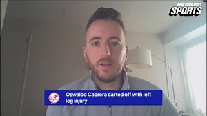 Yankees' Oswaldo Cabrera taken off field in ambulance after gruesome injury