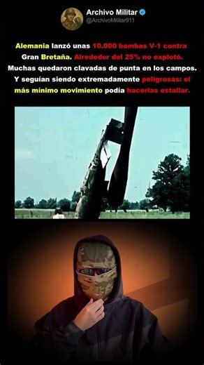 Miles de bombas volantes V-1 no llegaron a explotar.