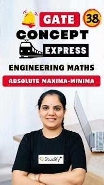 #38 Absolute Maxima & Minima 🔥 Calculus | Engineering Maths | Concept Express #Shorts