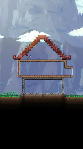 CASA MEDIEVAL V4 PARA TERRARIA PT.1 🏠😳#terraria #gaming #asmr #fyp #building #videojuegos #timelapse