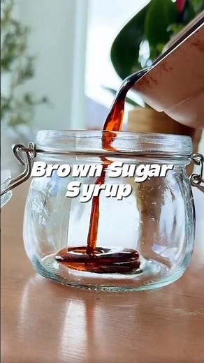 Homemade brown sugar syrup