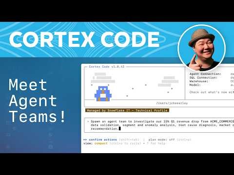 Delegate Complex Projects to an Agent Team | Cortex Code CLI
