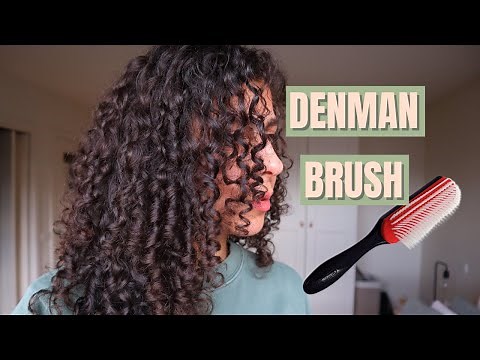 DENMAN BRUSH tutorial - Curl definition on fine curly hair