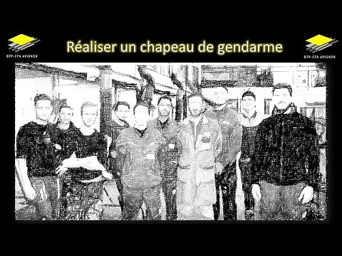 Tuto 3 Réaliser un chapeau de gendarme en cuivre BTP CFA Avignon