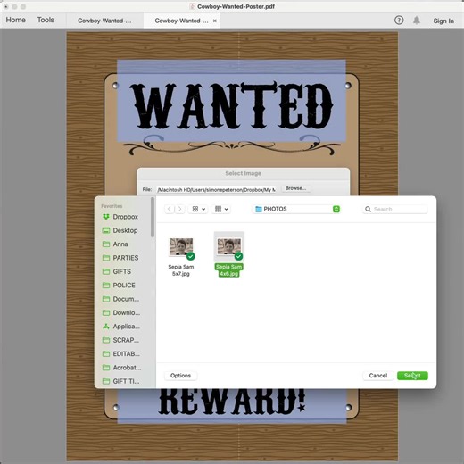Cowboy Wanted Poster Template: Editable Photo, Birthday Party (digital Download) - Etsy