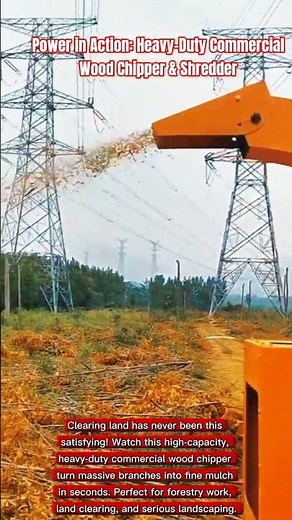 Power in Action: Heavy-Duty Commercial Wood Chipper & Shredder#shirtvideo