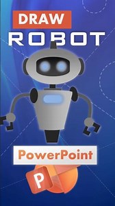Creative Robot design on PowerPoint ..easy #powerpointtutorial #powerpoint