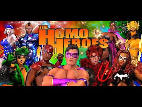The Homo Heroes - COMIC BOOK - TRAILER gay super heroes LGBT