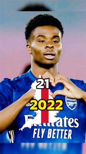 Bukayo Saka Age Evolution 🤯(2002–2026)#BukayoSaka #AgeEvolution #Football #England #Soccer #Shorts
