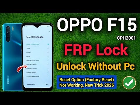 Oppo F15 (cph2001) || FRP Bypass || Google Account Remove || Reset Option || Not Work || Without Pc.