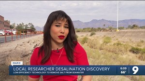 Solution to Arizona's water crisis? Local researcher hopes so, sharing breakthrough in desalination technology