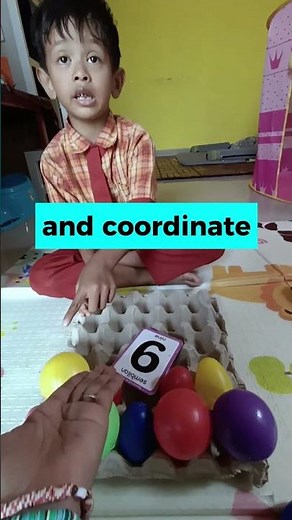Color and Number Matching Activity for Toddler Build Focus & Early Math Skill #short