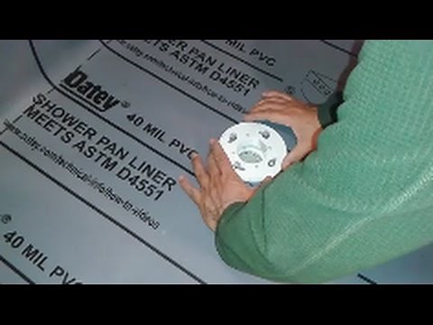 How To Install Shower Pan Liner - Part 3 Liner Installation And Testing For Water Leak