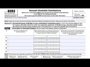 IRS Form 8283 walkthrough ARCHIVED COPY - READ COMMENTS ONLY