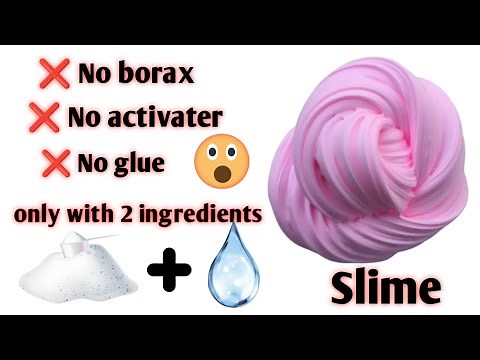 Diy slime by using just two ingredients 😳|no glue|no borax|no activater|100% working