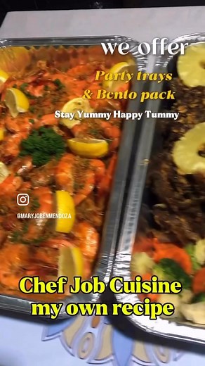 Book us now! 📱 We accept personalize party tray sets and dinning.🤗 We are very much happy and willing to serve you. We deliver. Fast, Affordable, Hustle-free Door to Door Delivery! 🛵🚙 ❤DTI and BIR registered ®️ For reservations and advance order you can call, text us or go directly unto our FACEBOOK page or in our Physical Store in fc mexico / angeles balibago - Chef Job Cuisine (taste of kapampangan) / Mangan Manila or dm Mary Joben Cortez Mendoza 📱📞 Call or Text us now! WE DELIVER • WE D