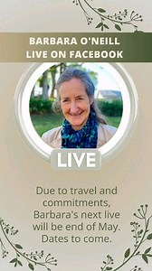 Join us for our next live with Barbara 💕 | Barbara O’Neill