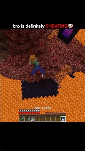 Bro is definitely cheating... 💀 #minecraft #shorts