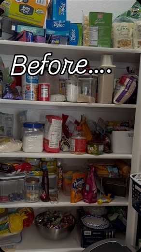 ✨ Before x After of my pantry! ✨ I couldn’t stand seeing my pantry like this anymore, so I decided to organize it. I received this organizer kit from ClearSpace and look at the transformation — now everything’s in its place! 😍 These bins are from Amazon and super easy to find if you want to organize your pantry too. Follow @clearspace_store for more organization inspiration! @clearspace_store @stackinfluence #clearspace #clearspacepartner #pantryorganization #homeorganization #organizedhome #pa