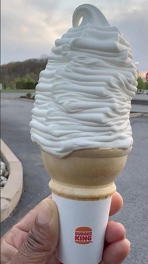 GINORMOUS $1.29 Ice Cream from (Burger King) Worth it ? 👑