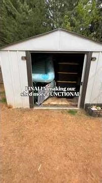 Making our redneck shed more functional😳 #diyprojects #outdoormakeover #cleaningvlog #renovation