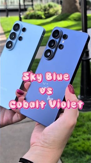 Samsung Galaxy S26 Ultra Cobalt Violet vs Sky Blue Comparison