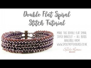 Double Flat Spiral Bracelet Tutorial