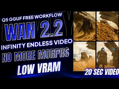 WAN 2.2 ComfyUI Workflow: Infinite, Non-Looping Video on Low VRAM (Q5 GGUF)