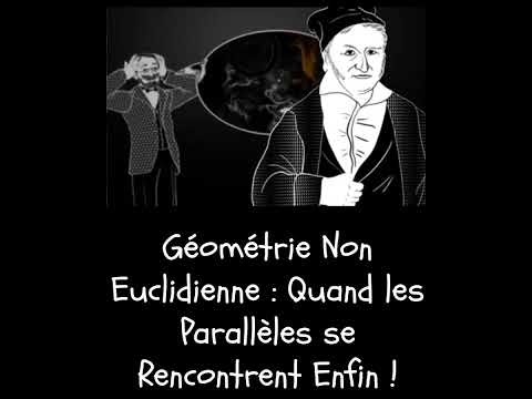 Géométrie Non Euclidienne : Au-Delà du Parallèle #GéométrieNonEuclidienne #Math #EspaceCourbe