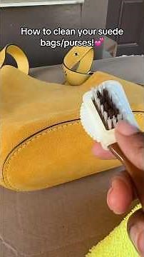 How to clean your suede bags/ purses! #coach #coachbag #suedebag