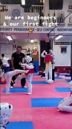 It’s my first fight with my classmate. Taekwondo