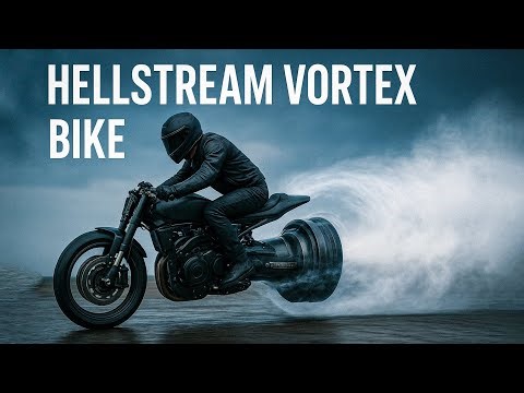 HELLSTREAM VORTEX BIKE - The Motorcycle That Rides on Compressed Air