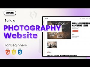 Build a Photography Website Project | HTML CSS JavaScript Responsive Portfolio 2025