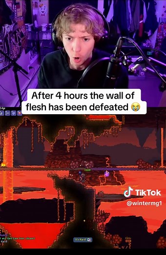 Defeating the Wall of Flesh in Terraria