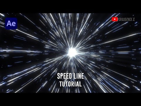 【After Effects Tutorial】SPEED LINE TUTORIAL