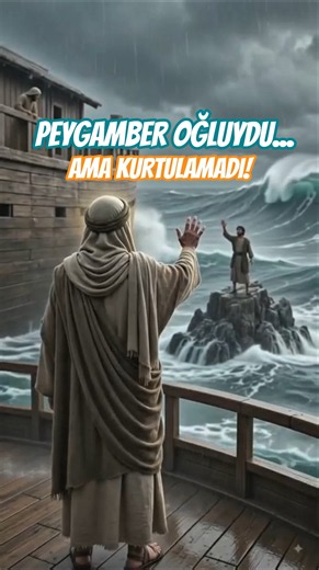 Why Did Noah’s Son Fail to Escape?#QuranicStories #IslamicVideo #ReligiousStories #TheFlood #Sura...