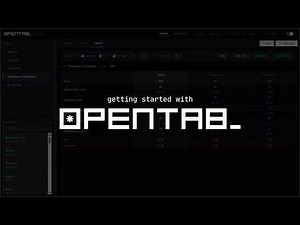 opentab - An Introduction