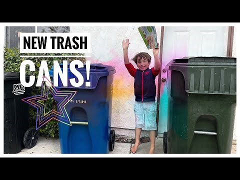 Republic Services Trash Can Delivery - 🎄New Garbage Cans - Garbage Truck Videos