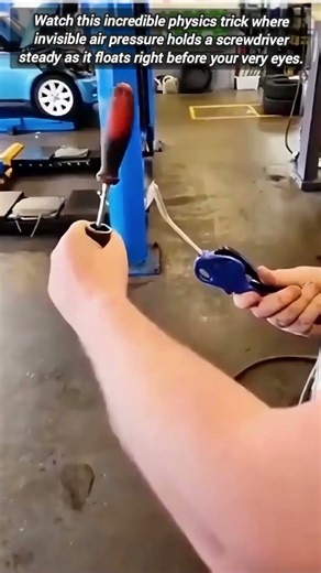 Surprising Demonstration Of A Screwdriver Defying Gravity