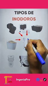✅Tipos de Inodoros que debes conocer ✍️ 🤗✨ #inodoro #instalacionessanitarias #cosntruccion | IngeniaPro
