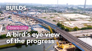 13K views · 165 reactions | The Ontario Line is taking flight and we’re bringing YOU along for the ride!  From Exhibition to the Don Valley, get a bird’s-eye view of the progress we’re making and watch as Toronto’s newest subway line comes to life. | Metrolinx | Facebook