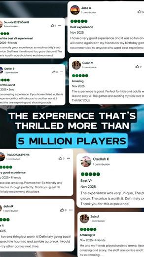 The reviews are in! Come and get some thrills, just like these 5 million lucky folk have. 🤩