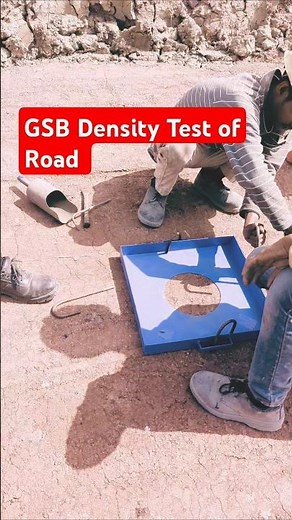 GSB Test of Road | Density Test #roadconstruction #roadtest #gsb #soiltesting #density